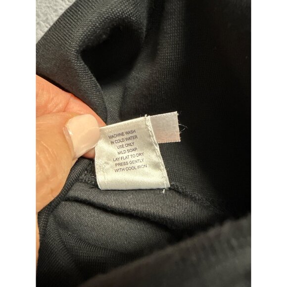 Peruvian Connection Black Turtleneck Long-Sleeve Shirt Medium 100% Pima Cotton - Picture 3 of 7